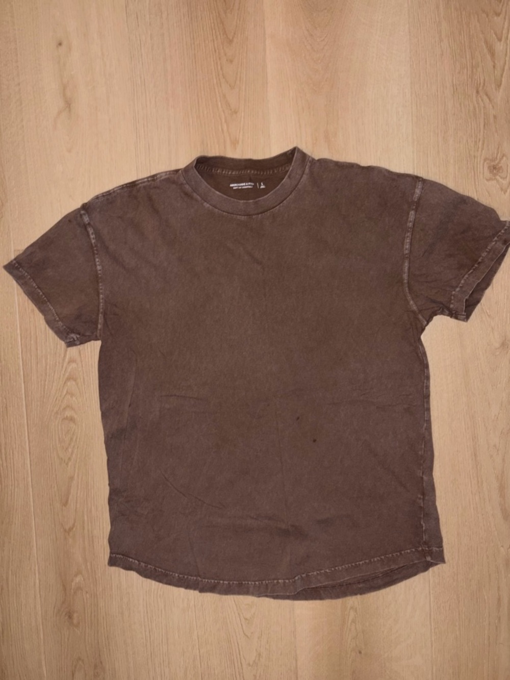 🤎Abercrombie & Fitch Brown Washed Tee | Size Large | Soft A&F Essentials